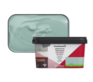 Peinture de rénovation GoodHome multi-supports satin vert Artane 2L