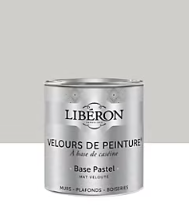 Peinture multisupport murs, plafonds et boiseries Velours de peinture gris crème de topinambour Libéron 0,5L