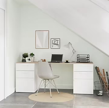 Peinture intérieure couleur Murs et boiseries GoodHome Alberta blanc satin 2,5L