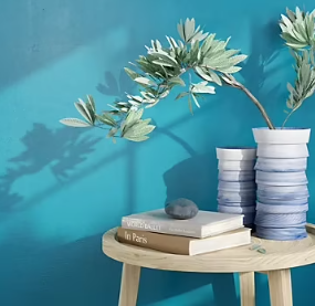 Peinture murs et boiseries GoodHome bleu Marseille satin 0,75L