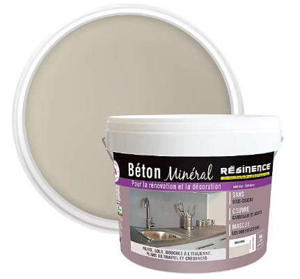 Béton minéral Résinence gris perle 6kg