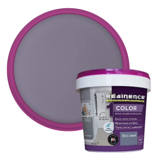 Résine multisupports Résinence Color gris lunaire satin 500ml