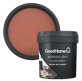 Testeur peinture couleur 2 en 1 velours GoodHome tuile terracotta 50ml
