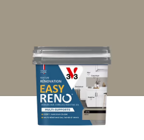 Peinture de rénovation multi-supports V33 Easy Reno beige moka satin 750ml