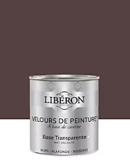 Peinture multisupport murs, plafonds et boiseries Velours de peinture marron palissandre Libéron 0,5L