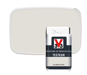 Testeur peinture de rénovation V33 plume satin 50ml
