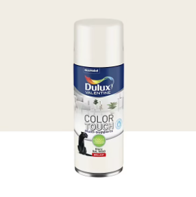 Peinture aérosol Color Touch multi supports Dulux Valentine brillant blanc 400ml