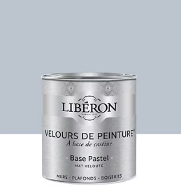Peinture multisupport murs, plafonds et boiseries Velours de peinture gris conserverie Libéron 0,5L