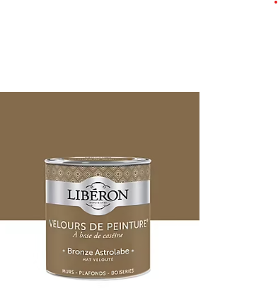 Peinture murs, plafonds et boiseries Velours de peinture bronze astrolabe Libéron 0,5L