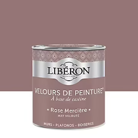 Peinture murs, plafonds et boiseries Velours de peinture rose merciere Libéron 0,5L