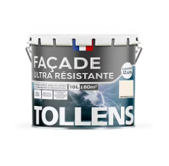 Peinture extérieure façade Tollens ultra résistante RAL 9001 beige ton pierre 10L
