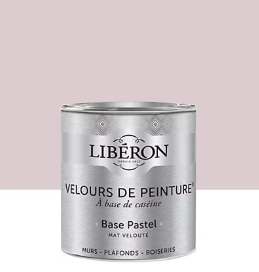 Peinture multisupport murs, plafonds et boiseries Velours de peinture rose petit rat Libéron 0,5L