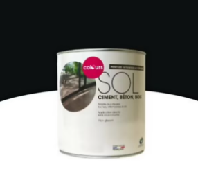 Peinture sol intérieur/extérieur Colours noir satin 0,5L