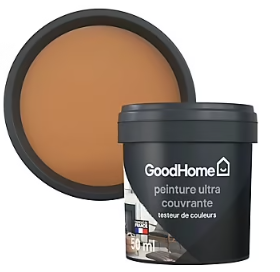 Testeur peinture couleur 2 en 1 velours GoodHome cuir sellier 50ml