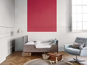 Peinture Valentine murs et boiseries Dulux Valentine rouge lyrique velouté mat 0,5L