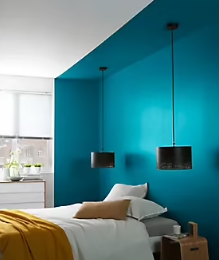 Peinture résistante murs, boiseries et métal GoodHome bleu Marseille mat 0,75L