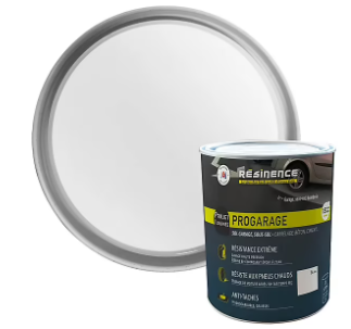 Résine de rénovation sol Résinence pro garage blanc 2L