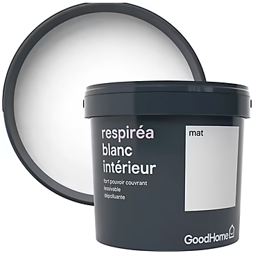 Peinture dépolluante GoodHome blanc mat 5L