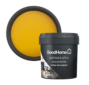 Testeur peinture couleur 2 en 1 velours GoodHome soleil zenith 50ml