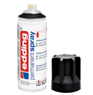Spray peinture acrylique Edding noir mat 200 ml