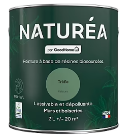 Peinture murs et boiseries Naturéa par GoodHome trèfle velours 2L
