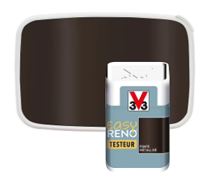 Testeur peinture de rénovation multi-supports V33 Easy Reno fonte métallisé 50ml