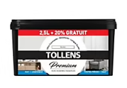 Peinture Tollens premium murs, boiseries et radiateurs Tollens blanc mat 2,5L +20% gratuit