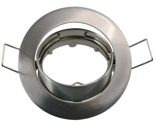 ROUND ORIENTABLE RING ZAMACK BRUSHED ALUMINUM