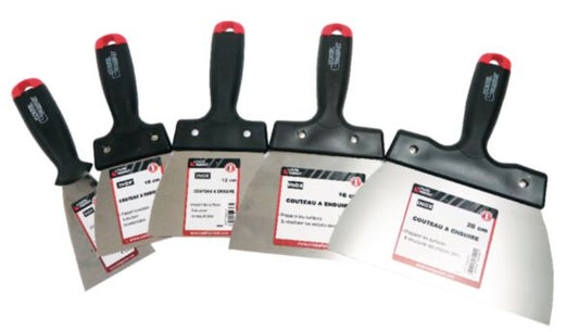 Set of 5 plastering knives