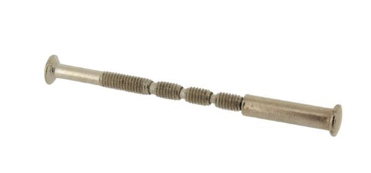 Pre-cut binding screws, chrome-plated steel, L. 60 x Ø 4 mm, 2 pcs.