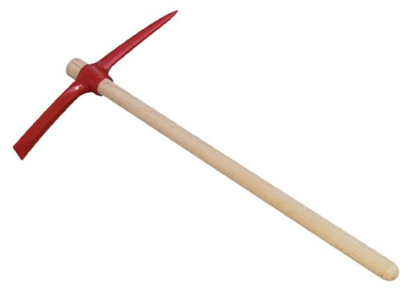 Pioche terrassier emmanchée rouge L. 55 cm 2,5 kg