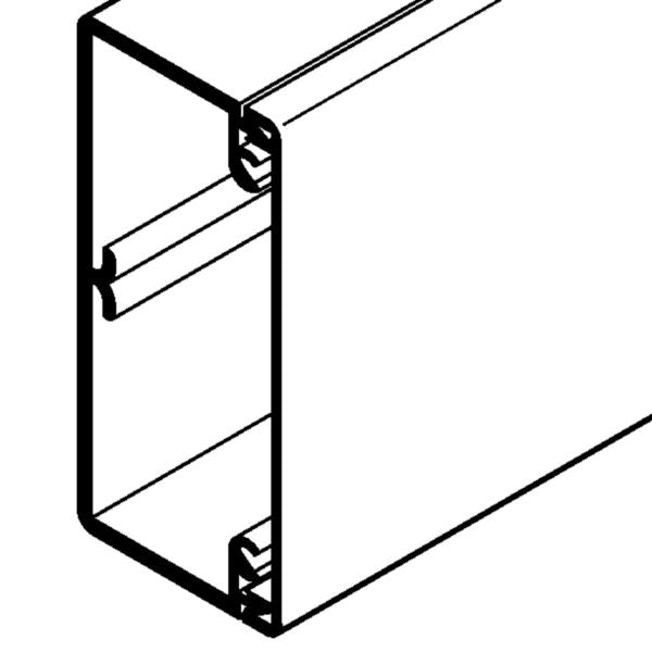 AXIS partitionable white trunking 90x40mm L. 2 m