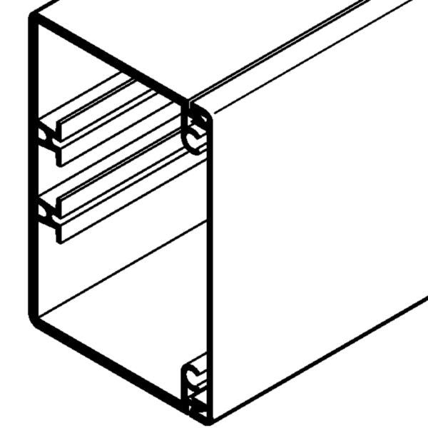 AXIS partitionable white trunking L. 2 ml l. 90 x h. 60 mm 25 wires 2.5² Ø 12 mm 1 PCE