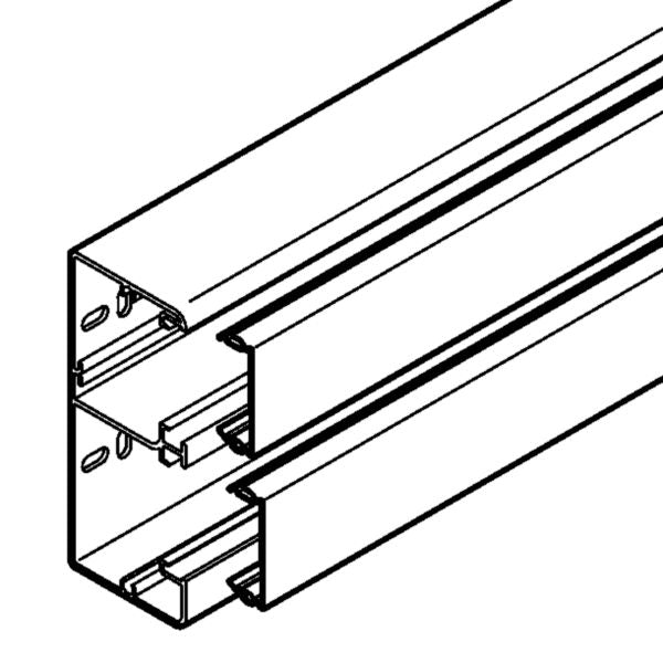 CLIDI trunking l. 130 x h. 55 mm white for module 45 x 45 2 ml 35 wires 2.5²