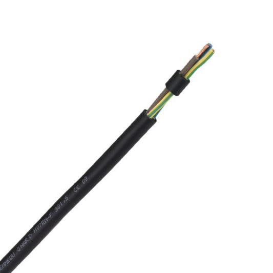 Flexible industrial cable NF H07 3G 1.5 mm² per ml