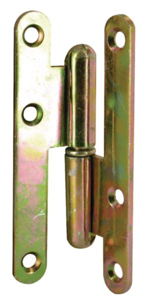 Paris hinge, straight round end, galvanized steel, L. 55 x W. 110 mm