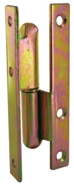 Paris hinge, straight round end, galvanized steel, L. 60 x W. 110 mm