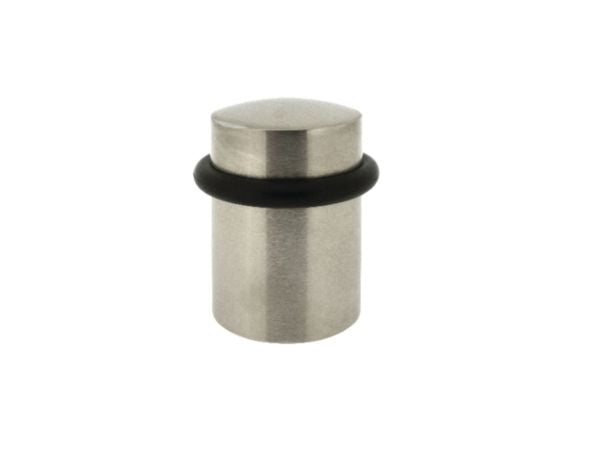 Cylindrical floor stop in matt black brass Ø 30 x h. 40 mm VSPN