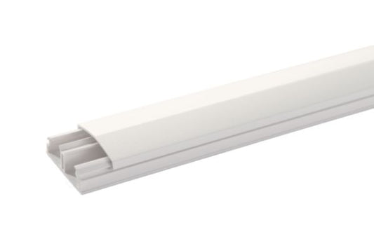 Moulure avec 1 cloison de 2,10 ml ATRIANE blanc D l. 32 mm X h. 12 mm câble 2,5² 6+6 1 PCE