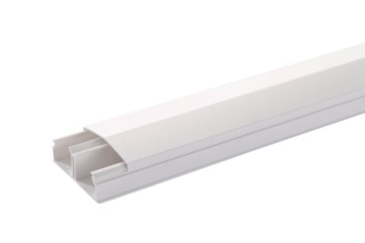 Moulure avec 1 cloison de 2 ml ATRIANE blanc D l. 54 mm X h. 22 mm câble 2,5² 23+23 1 PCE