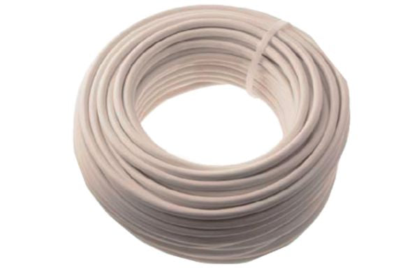 Flexible domestic cable NF HO5VVF white 3G 1.5 mm² 50 ml