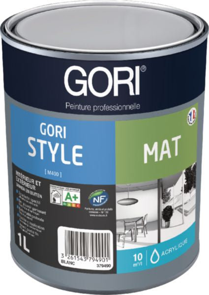 GORISTYLE MAT Blanc Calibré - 1L