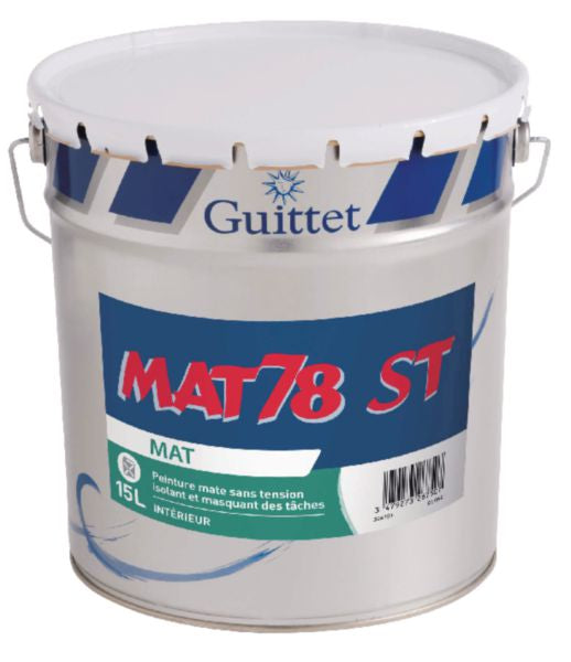 Peinture solvantée mate MAT 78 ST (sans tension) Blanc Calibré 15 L