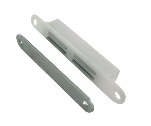 White plastic magnetic latch steel 12kg