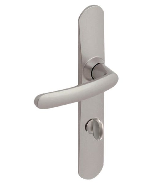 Ensemble SLIM entraxe 165 mm à condamnation chrome satin