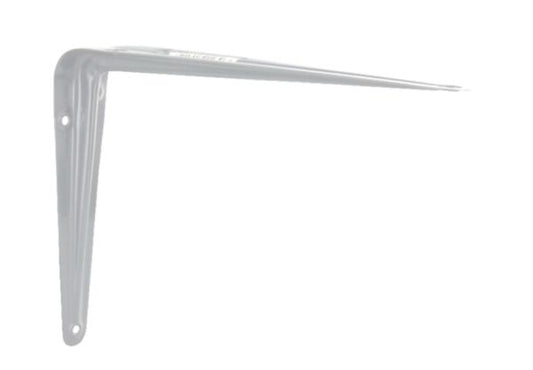 Stamped wall bracket in white steel, L. 200 x W. 250 mm