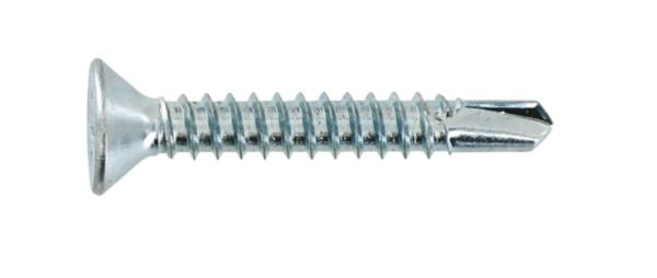 Self-drilling sheet metal screw with countersunk head in zinc-plated steel ø 3.6 x L. 16 mm vybac of 100 pieces