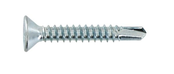 Self-drilling sheet metal screw with countersunk head in zinc-plated steel ø 4.8 x L. 25 mm vybac of 60 pieces