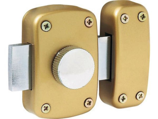 BASIK 40 mm bronze button lock