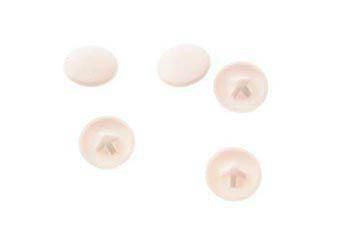 White screw caps ? 12 mm - 50 pieces